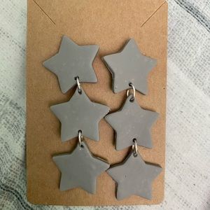 Polymer clay earrings.